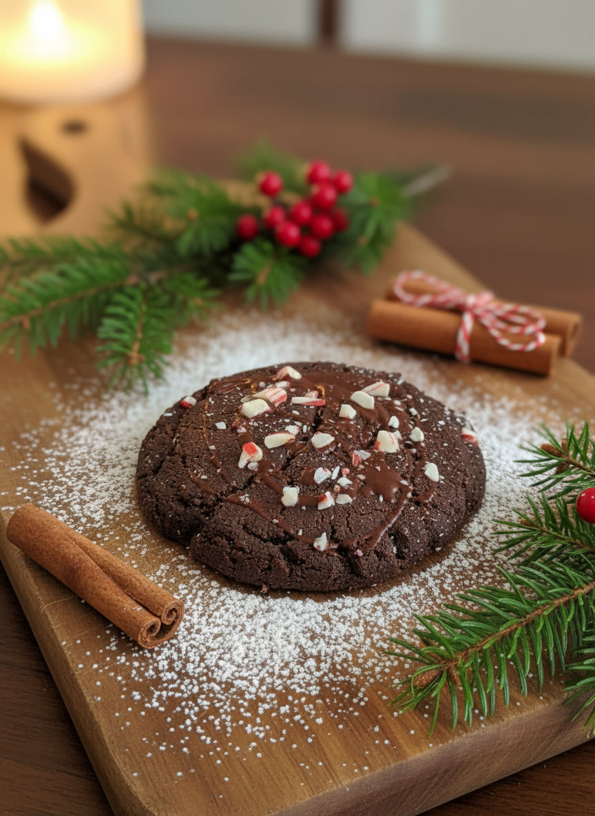 Peppermint Hot Cocoa Cookies